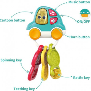 جغجغه دندانگیر موزیکال طرح جاکلیدی هولی تویز Hola Toys مدل A8996_اسباب بازی